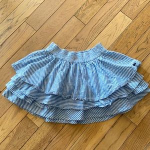 Layered ruffle skirt